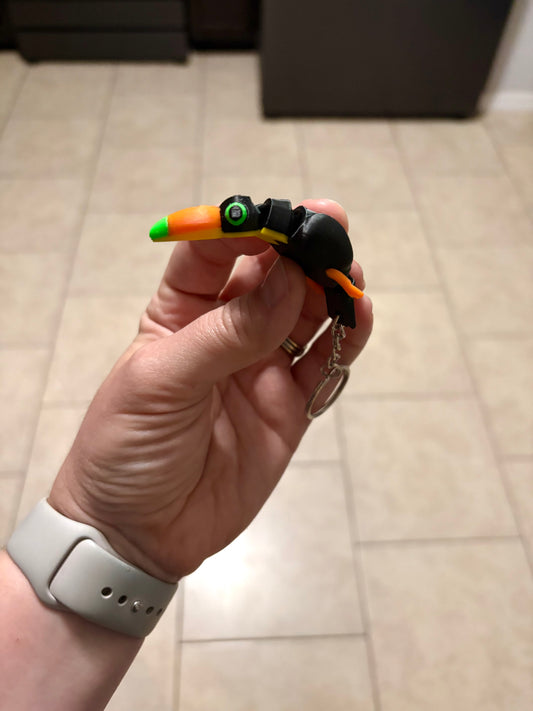 Made by Mike: Flexi Toucan Keychain
