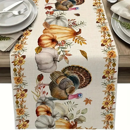 Gourd Turkey Table Runner