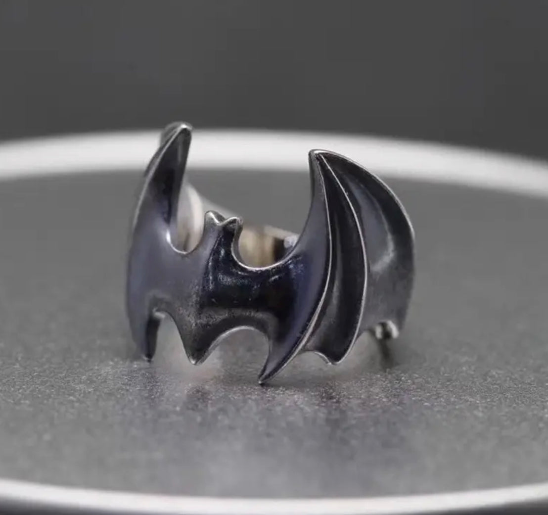 Bat Adjustable Metal Alloy Ring