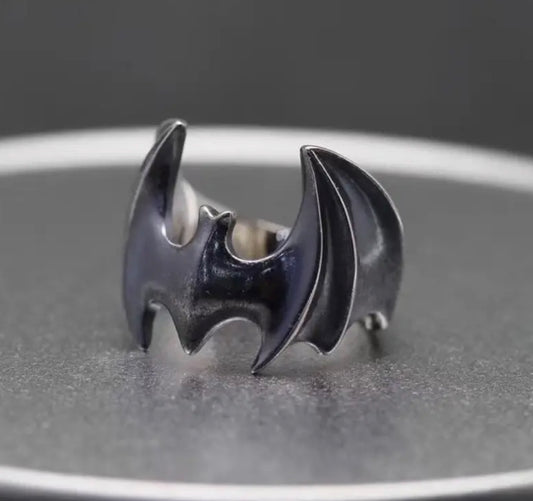 Bat Adjustable Metal Alloy Ring