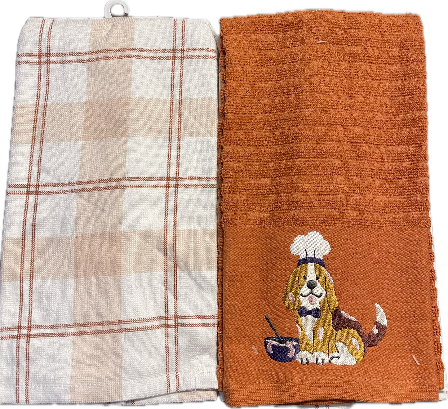 Set of 2 Dish Towels - Chef Dog