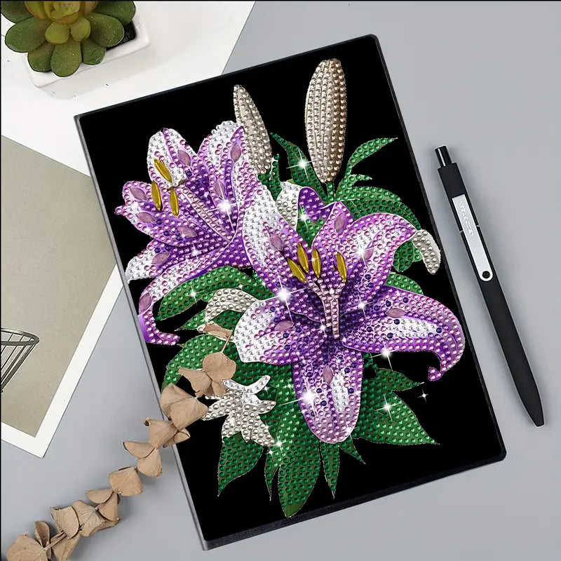 Floral Diamond Art Notebook/ Art Book