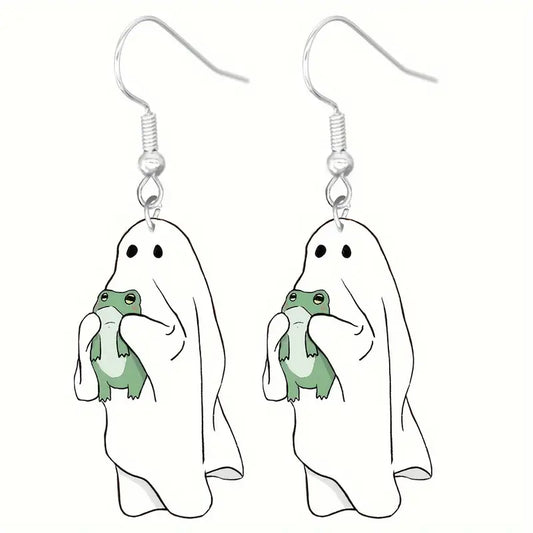 Ghost Frog Earrings