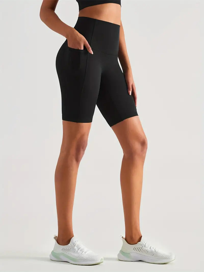 Work-Out Solid Bike Shorts