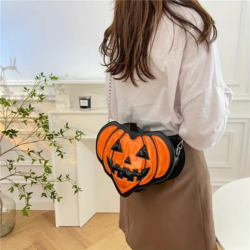 Heart Jack-O-Lantern Purse