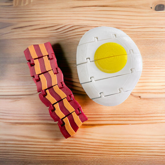 Made by Mike: Bacon and Eggs 3D Printed Fidget