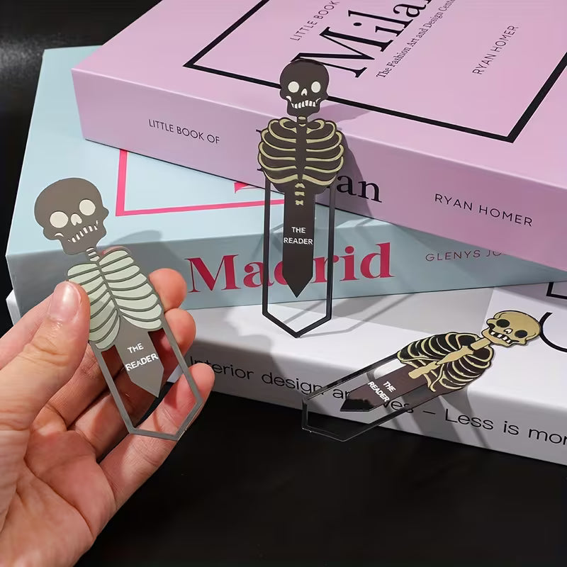 One Mystery Color Skeleton Bookmark