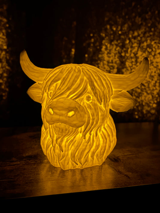 Made by Mike: Highland Cow “Lamp”