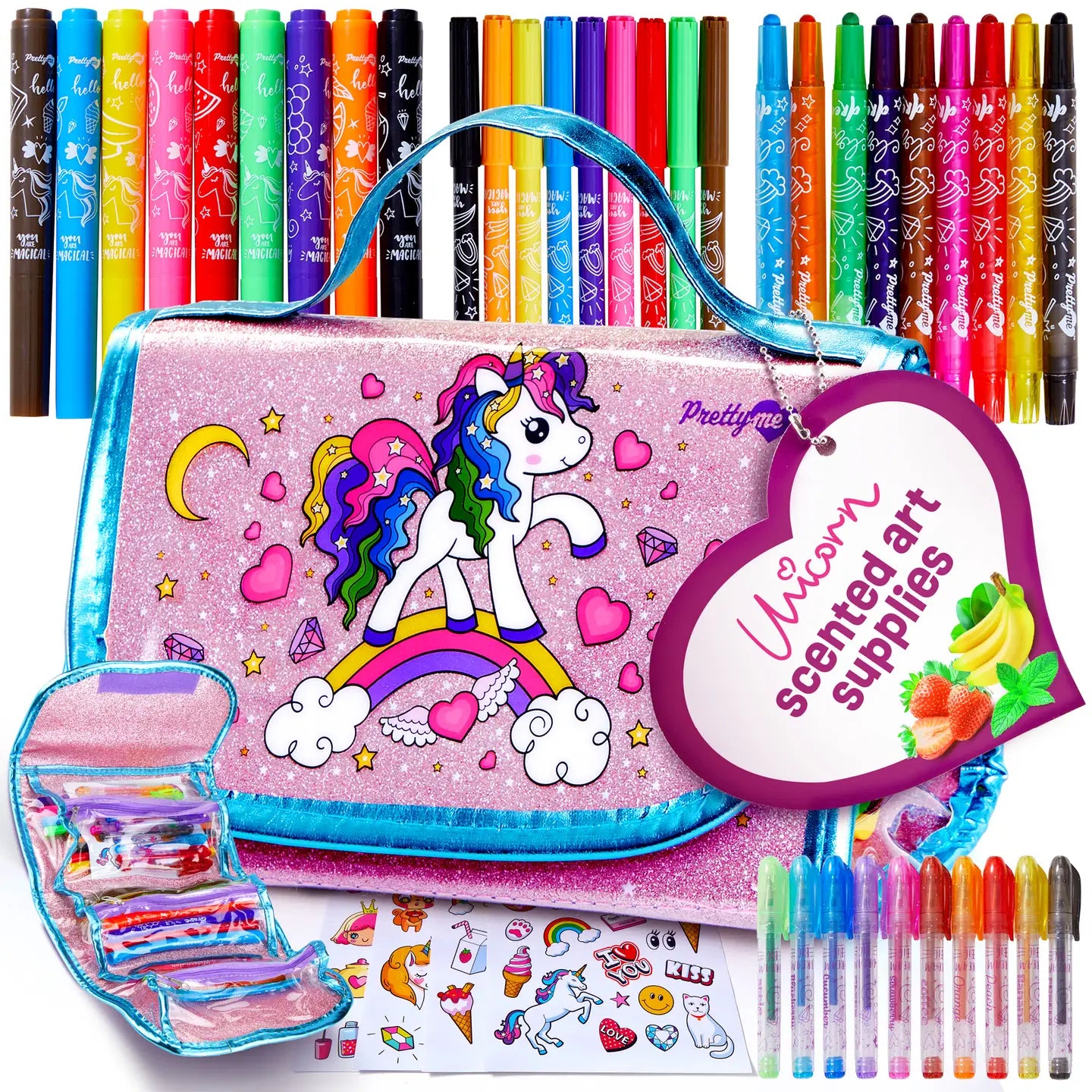 Unicorn Scented Art Supplies Kit For Kids