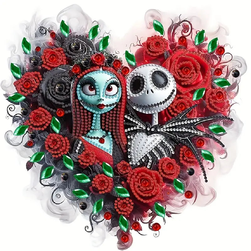 Skeleton Love Diamond Art