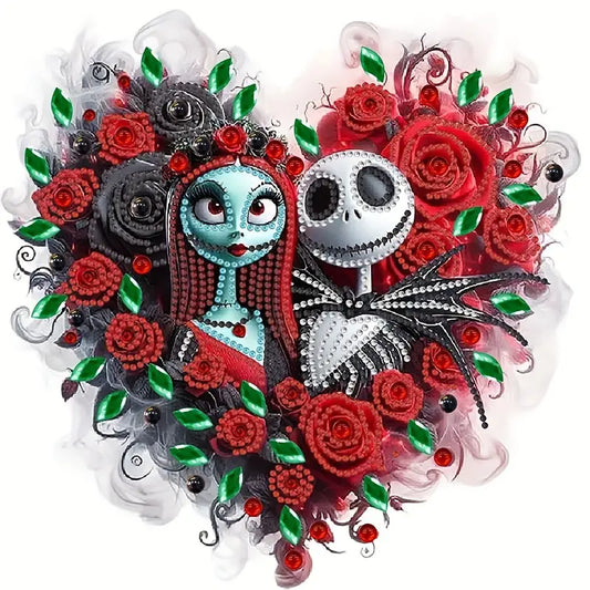 Skeleton Love Diamond Art