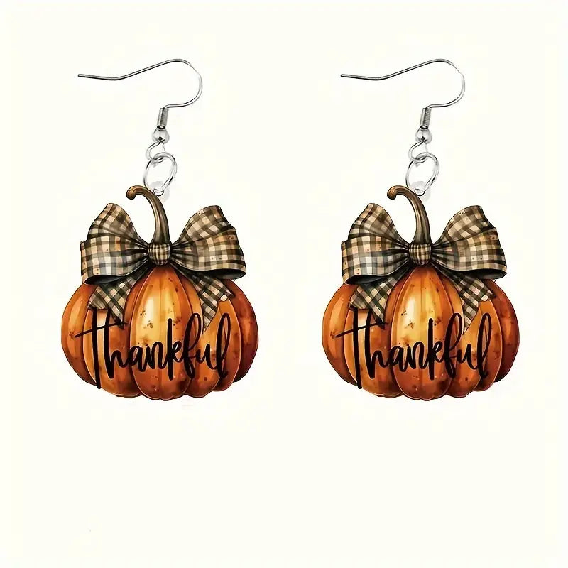 Thankful Pumpkin Earrings