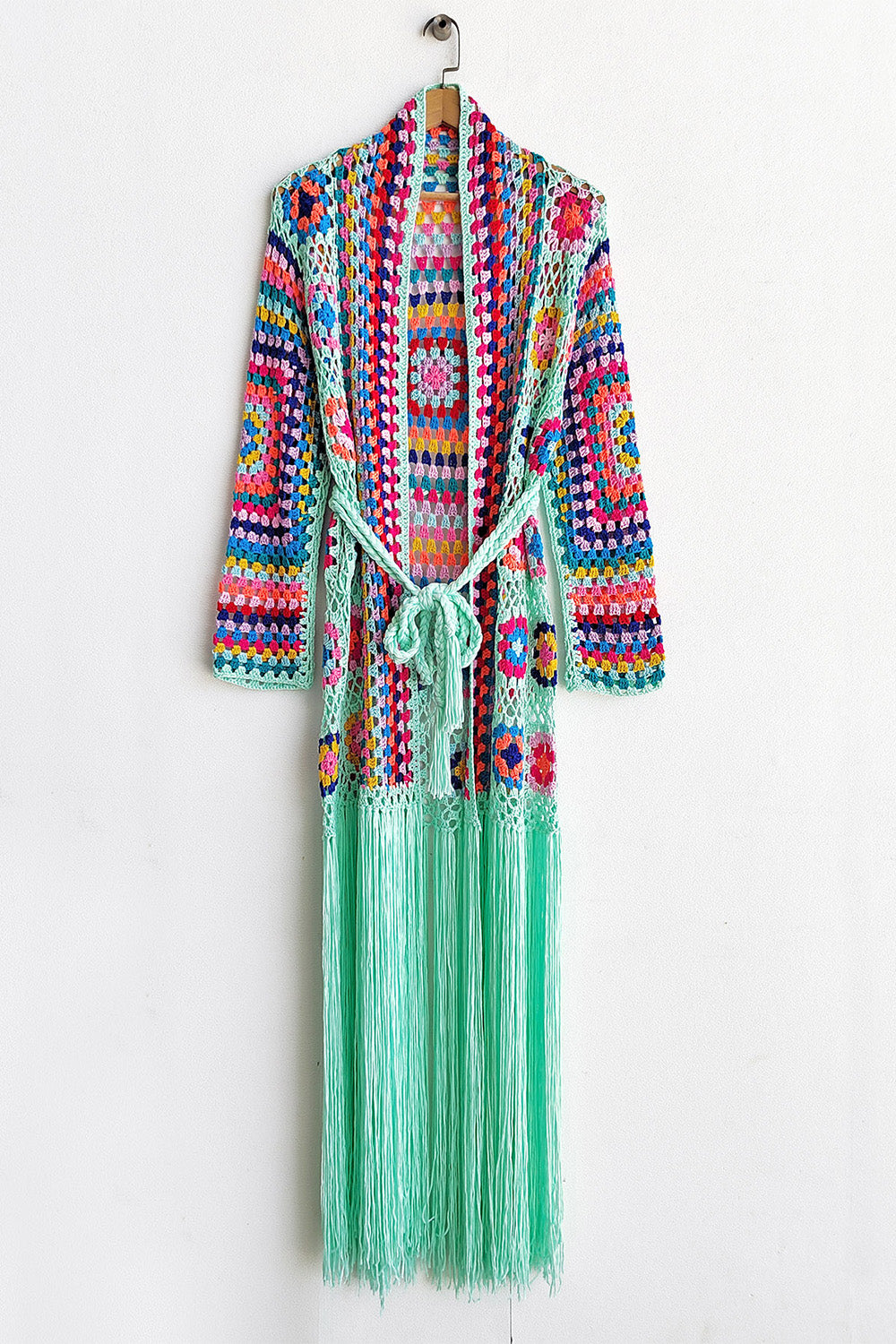 Fringe Tied Long Sleeve Cardigan - 5 Colors!