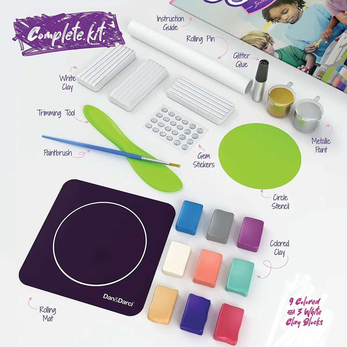 Craft 'n Clay - Jewelry Dish Making Kit For Kids
