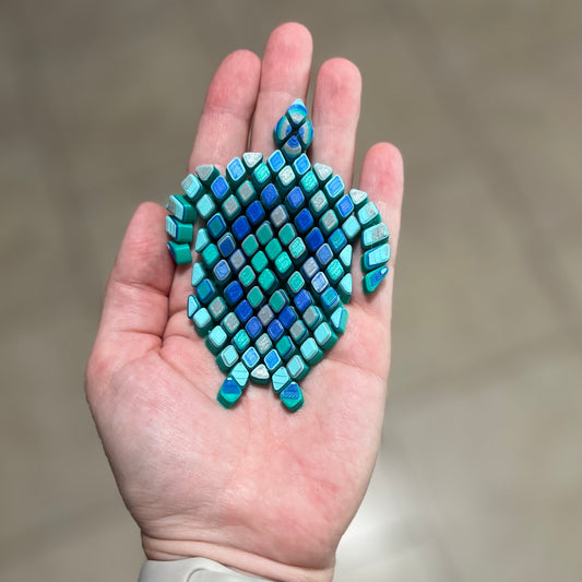 Made by Mike: Mosaic Pixel Flexi Turtle