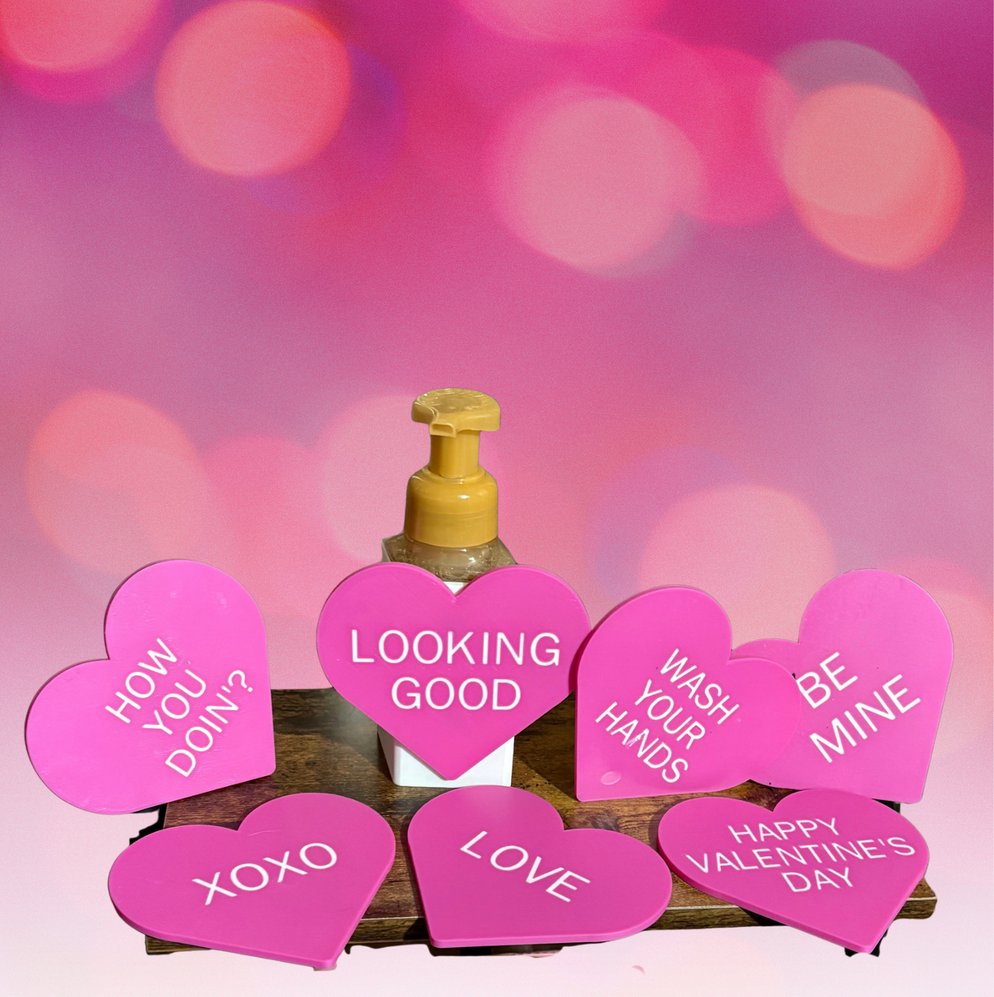 Made by Mike: Valentine Magnetic Interchangeable Soap Holder - Choose 3 Sayings