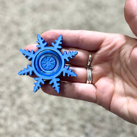 Made by Mike: Snowflake 4 Part Fidget Spinner