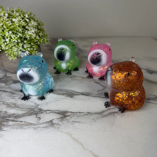 Glitter Gel Capybara Squishy RTS