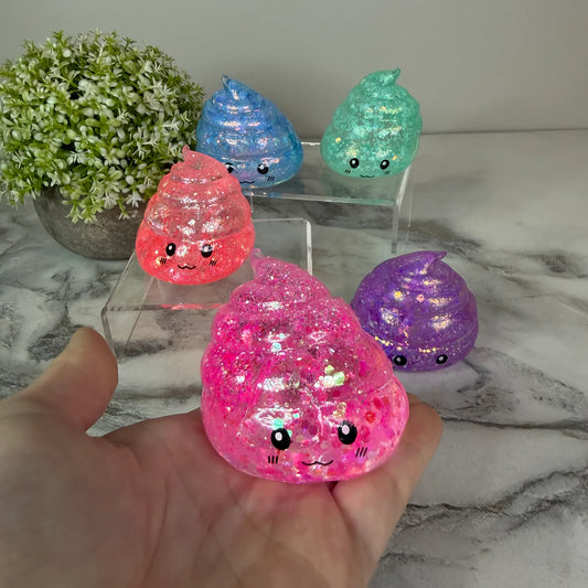 RTS Glitter Poop Squishy