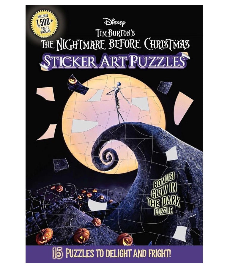Nightmare Before Christmas Sticker Art Puzzle Book