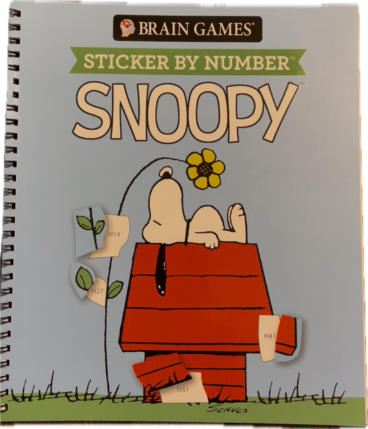 Snoopy - Sticker By Number Book