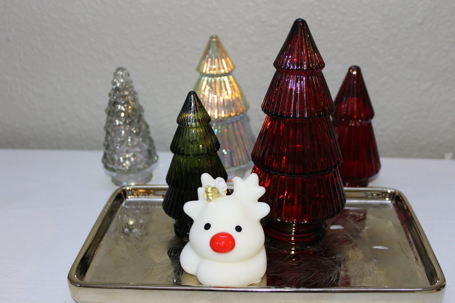 Red Nose Mini Reindeer Candle