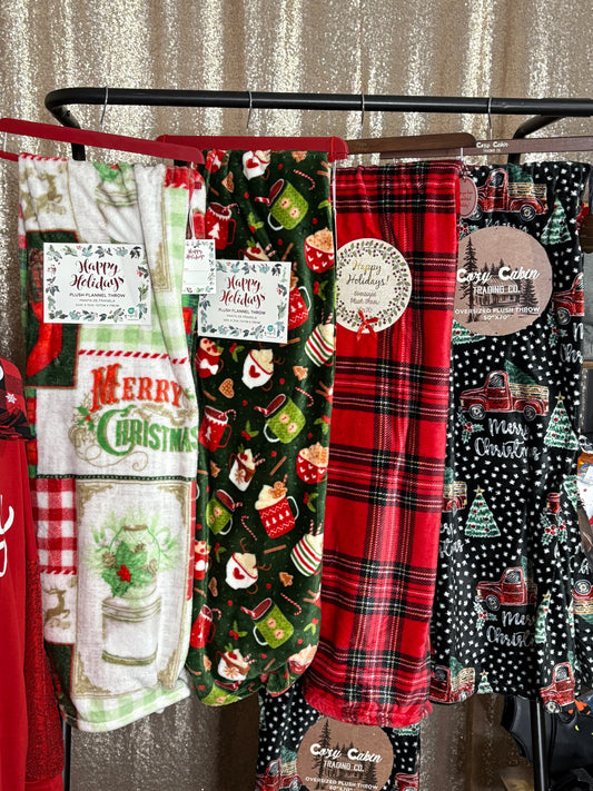 Ultra Plush Christmas Blankets 50”x70”
