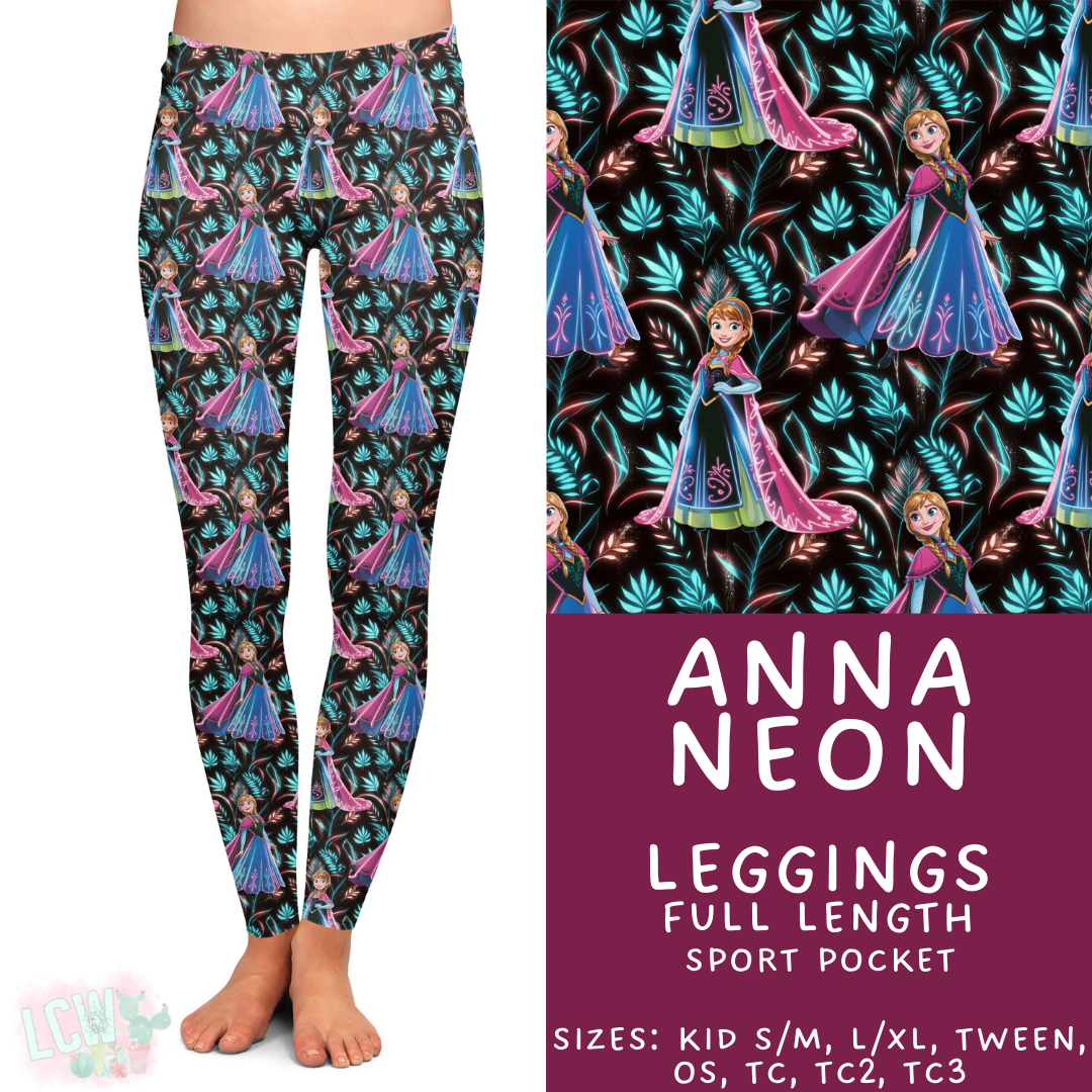 Neon Anna Leggings Adults & Kids - PREORDER Batch #487 - ETA Mid-April