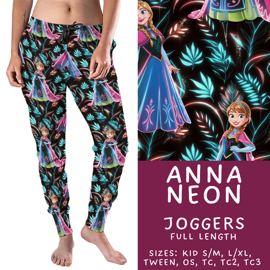 Neon  Anna Kid’s and Adult Joggers - PREORDER Batch #487 - ETA Mid-April