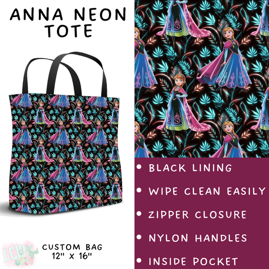 Neon Anna Tote - PREORDER Batch #487 - ETA Mid-April