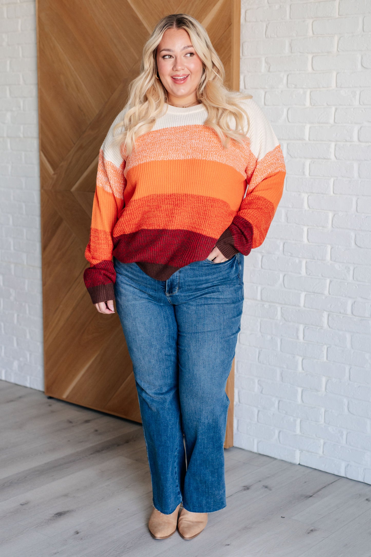 DOORBUSTER All Too Well Color Block Sweater