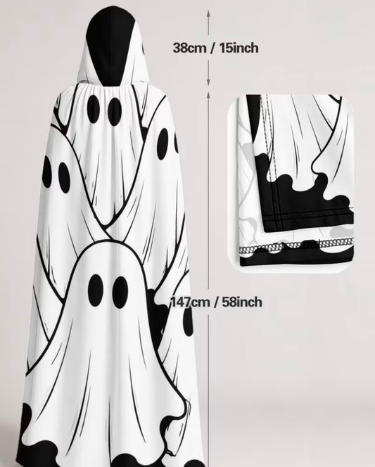 Spooky Hooded Ghost Cape