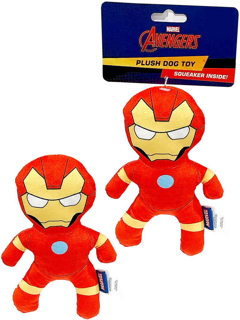 Marvel Superhero Plush Dog Toys with Squeaker