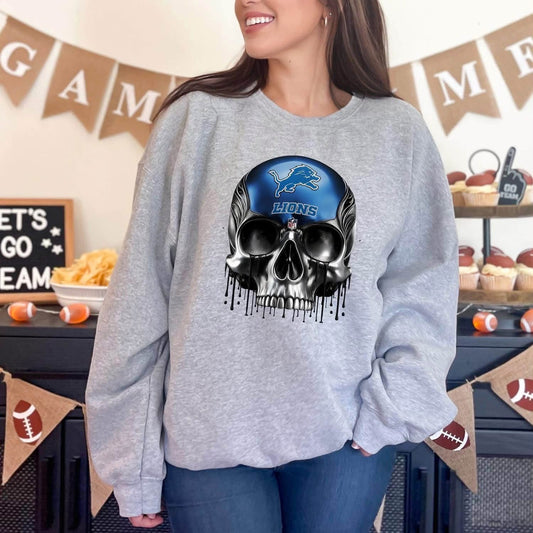 Football Dripping Skull CUSTOM Graphic - ANY Pro Team!