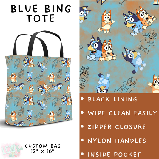 Blue Bing Tote - PREORDER Batch #482 - ETA Early April