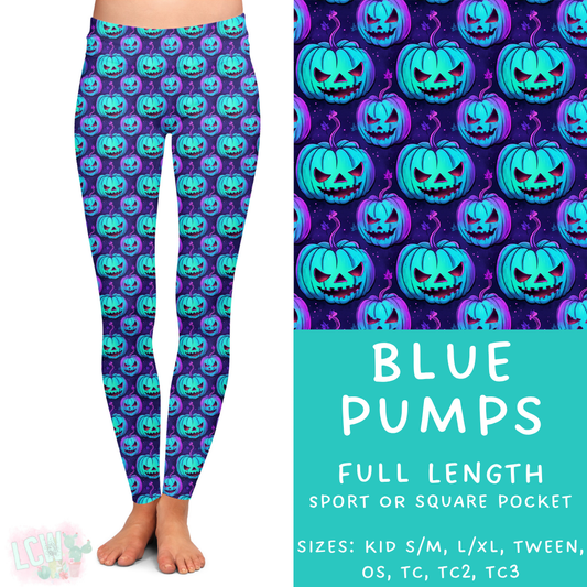 Blue Pumps Full Length Leggings - 384