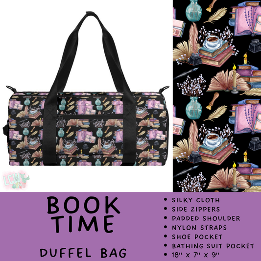 Book TIme Duffel/Oversized Tote/Luggage Tag Options - Travel Collection Batch 495 PREORDER