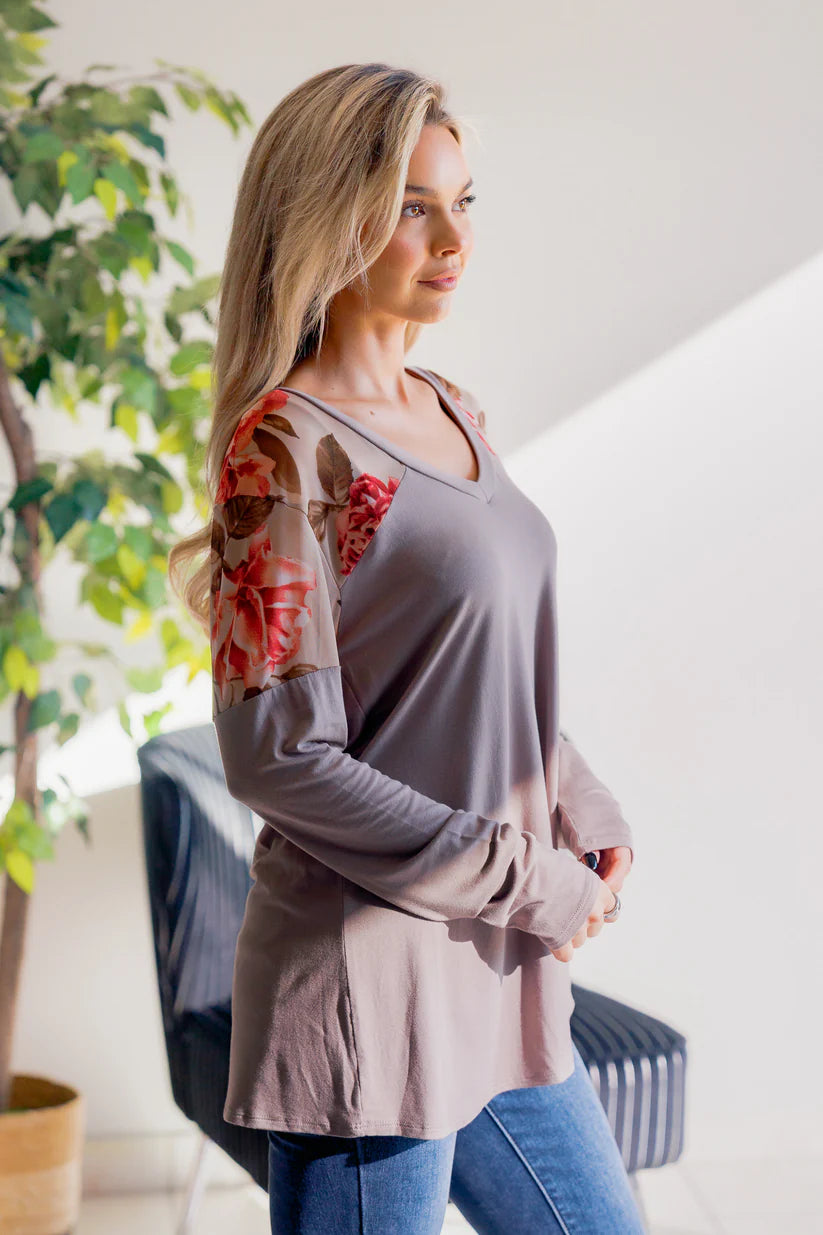 Blush Over Ash Top