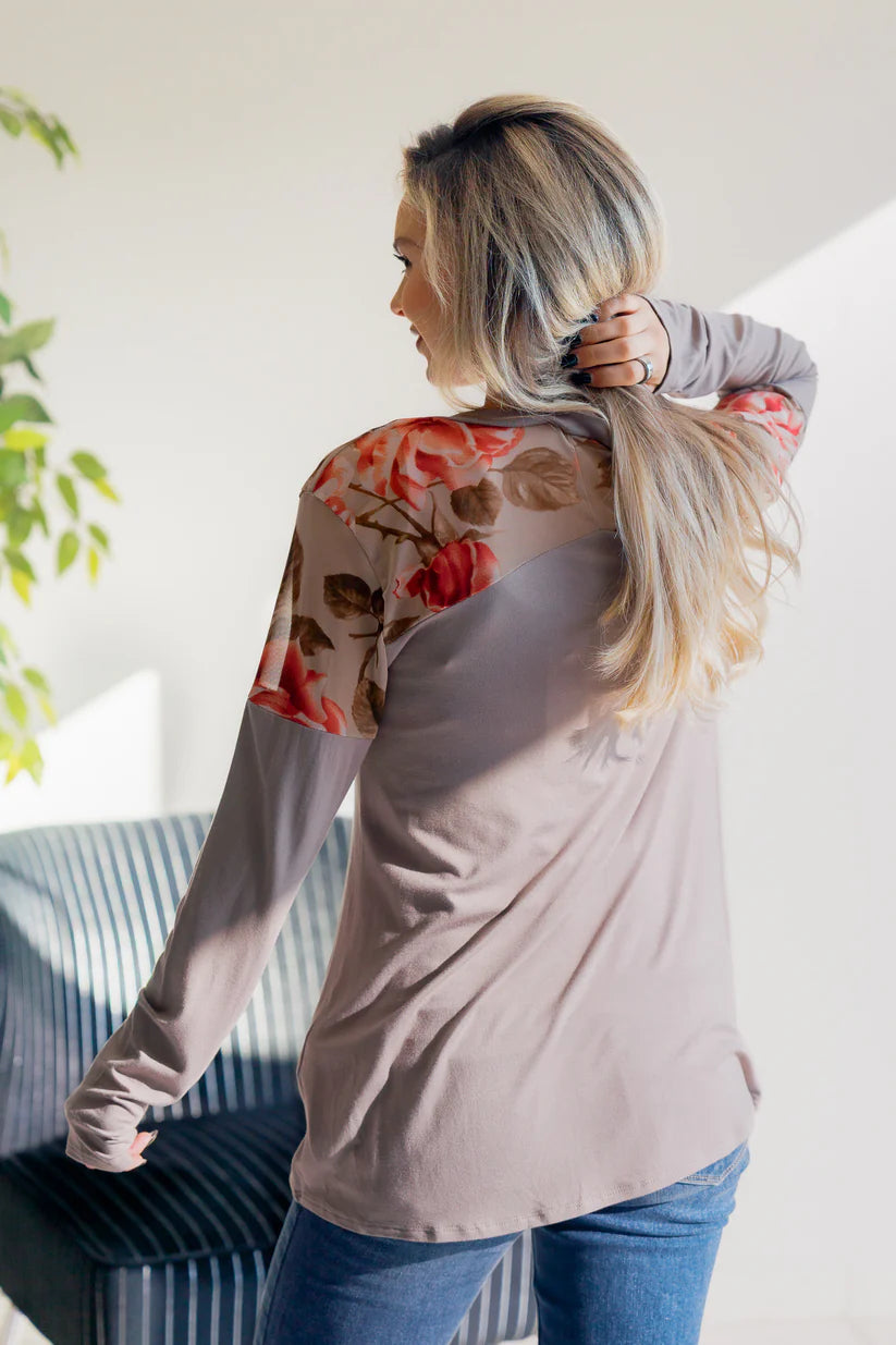 Blush Over Ash Top