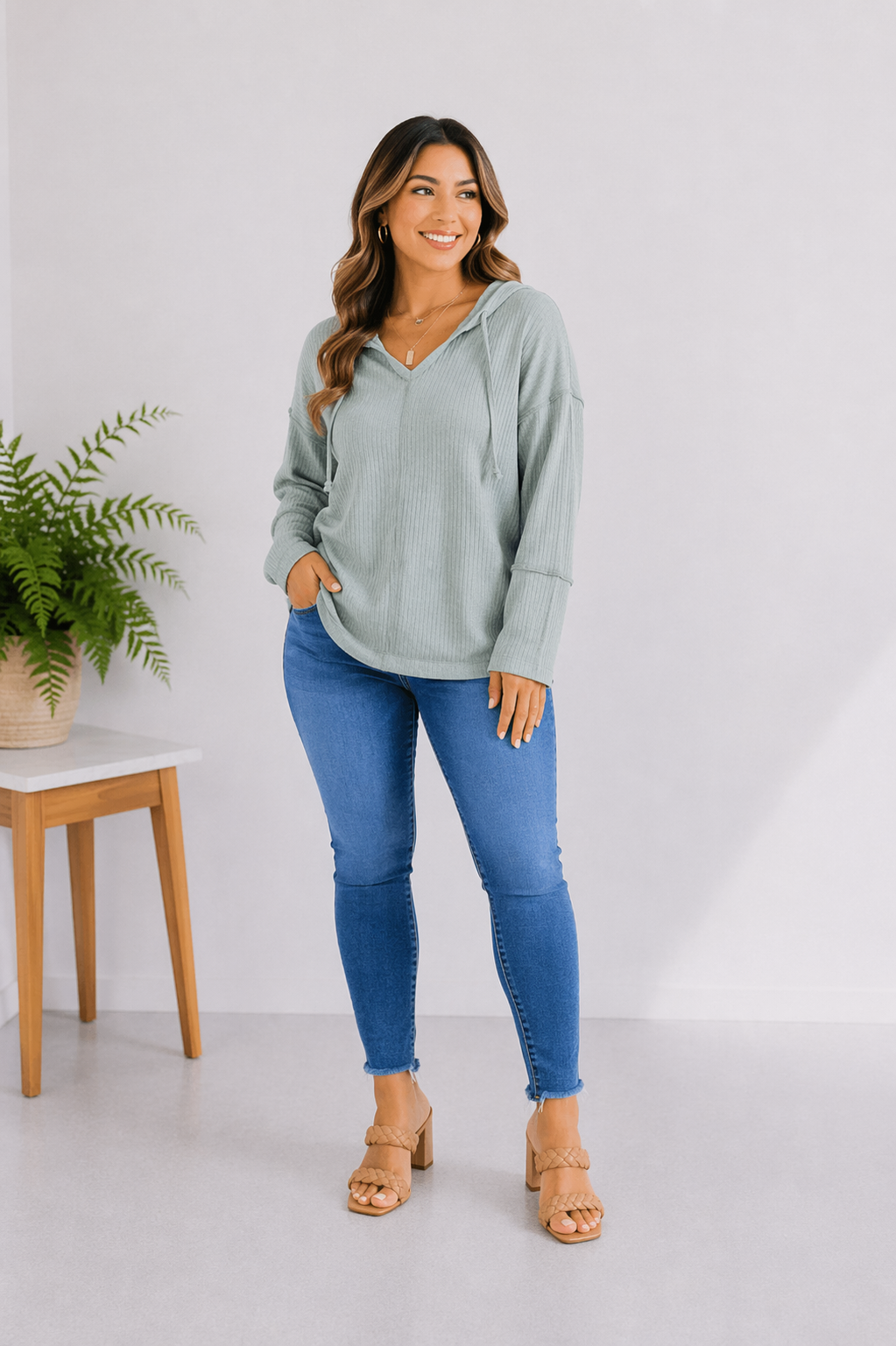 Brush Your Cares Away Hoodie - Army Green