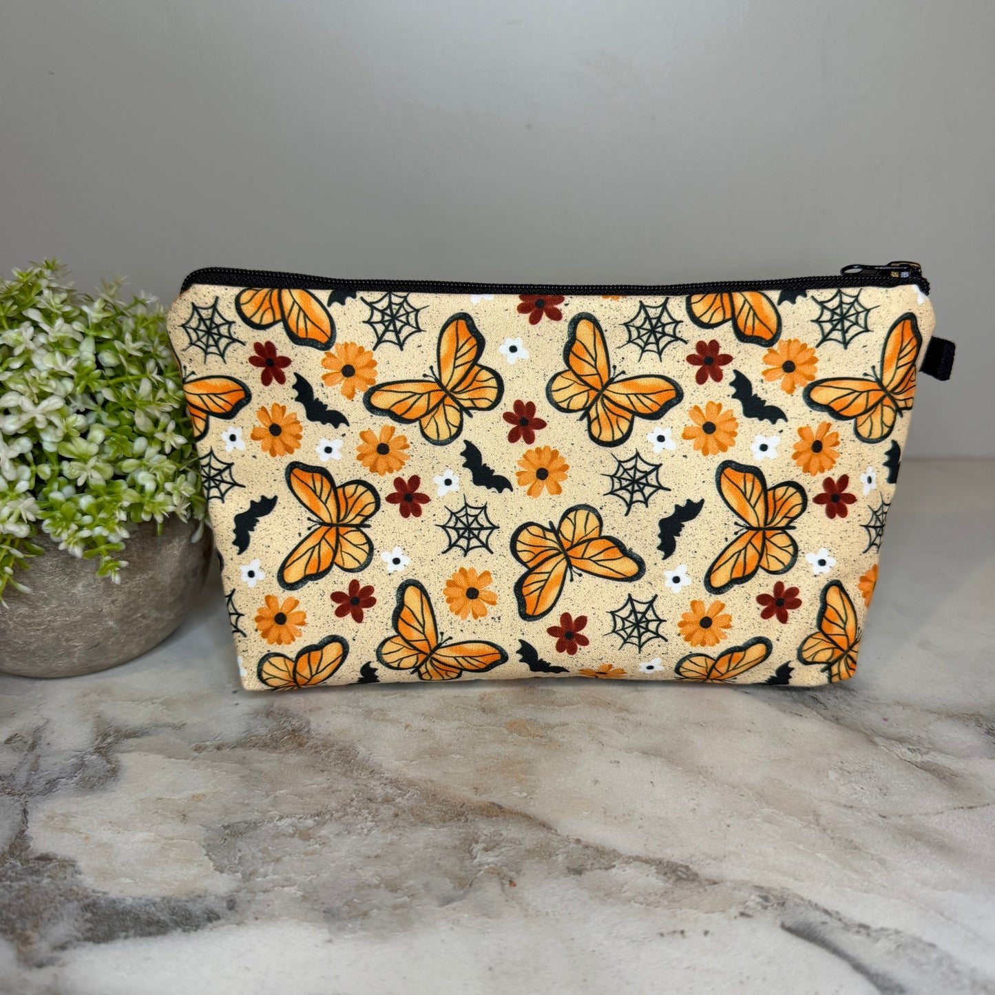 Pouch - Halloween Fall - Spiderweb Butterfly