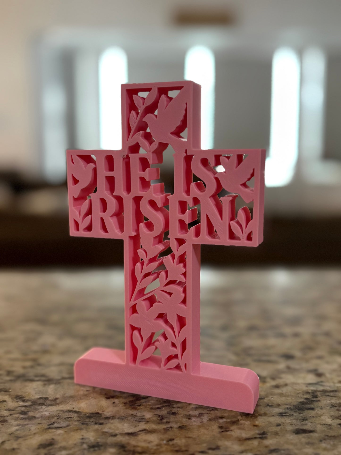 Made by Mike: He is Risen Cross Decor