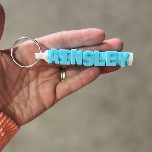 Made by Mike: CUSTOM Fidget Name Keychain