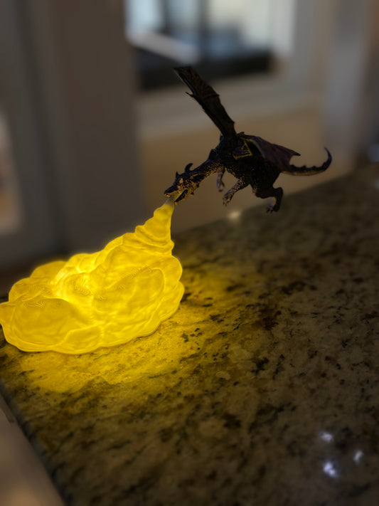 Made by Mike: Hovering Fire Breathing Dragon Light