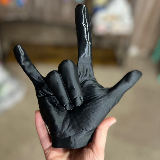 Made by Mike: 3D Printed I Love You Sign Language Hand Statue