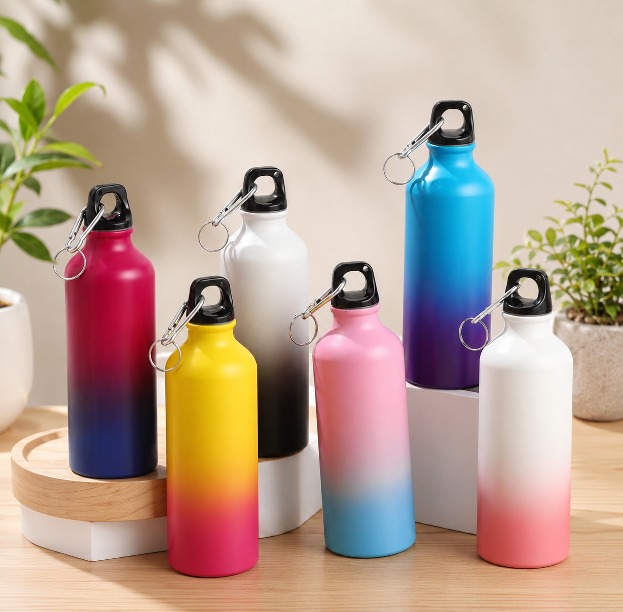 17oz Aluminum Clip On Water Bottle
