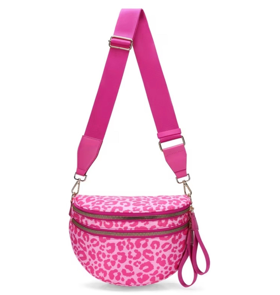 The Roni Nylon Crossbody - Leopard - 2 Colors
