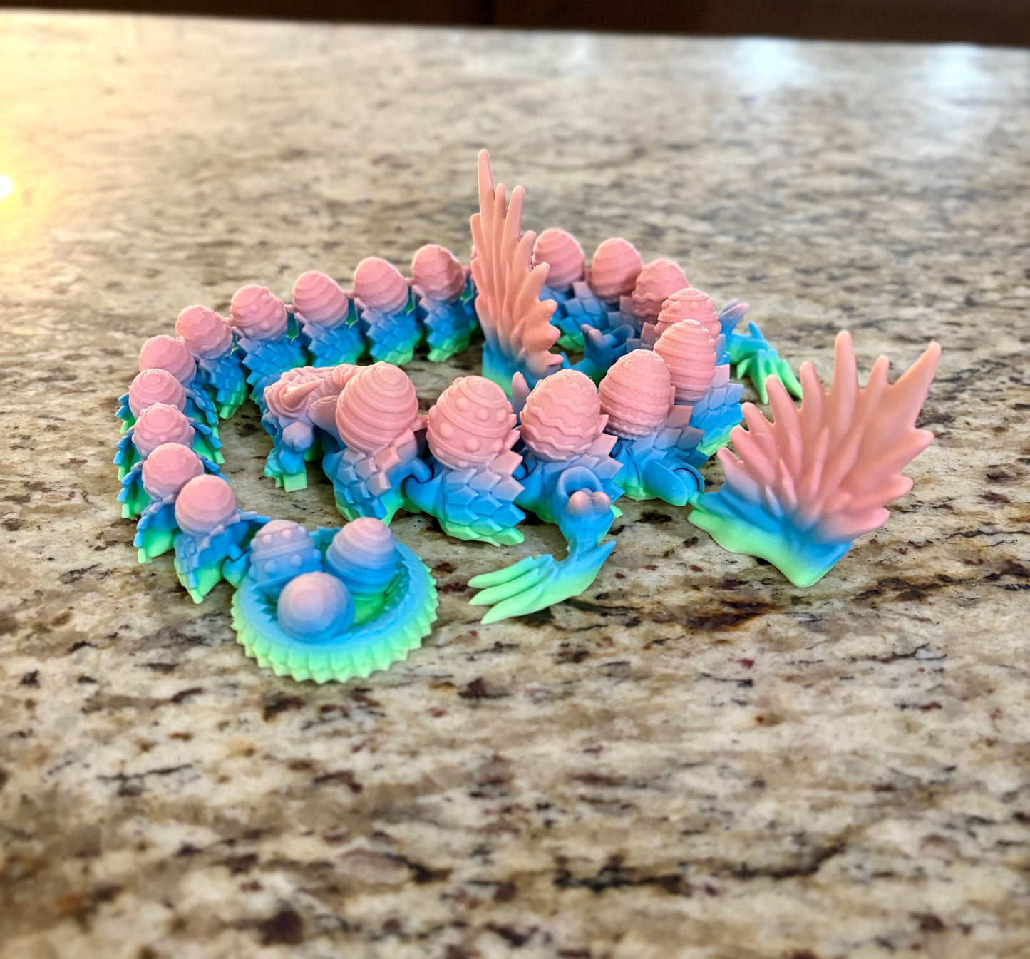 Made by Mike: Easter Egg Dragon 21” Fidget