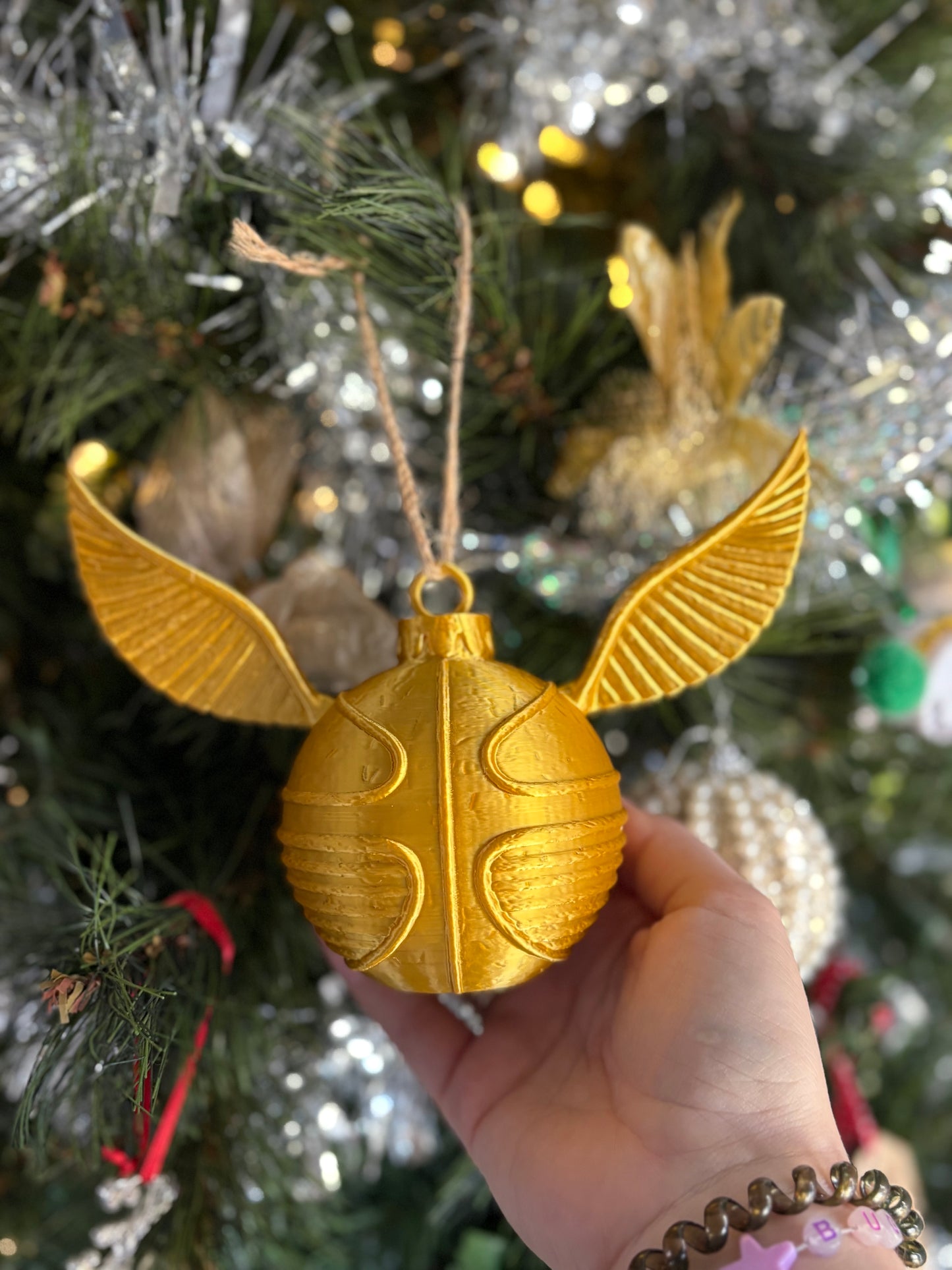 Made by Mike: Jumbo Golden Bauble Ornament
