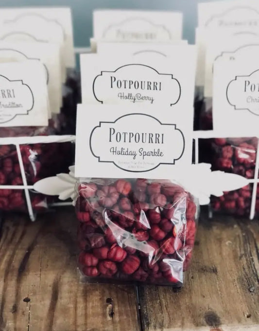 Christmas Scented Red Potpourri Bags
